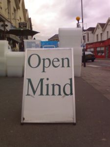 open mind sign